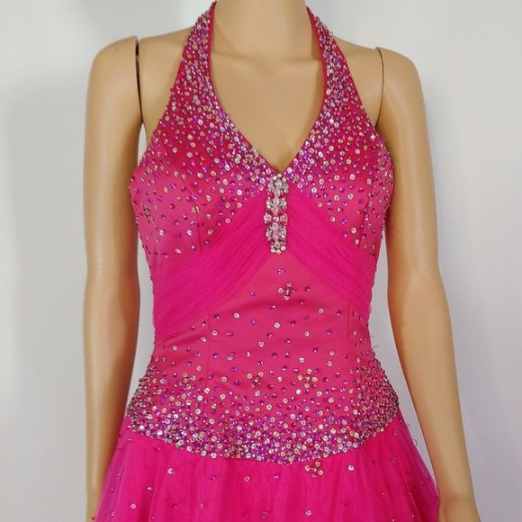 NWT Tiffany  Embellished Ballgown Dress in Calypso - Picture 4 of 6